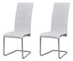 Kuhinjske stolice, 2 kom., bijele, umjetna koža