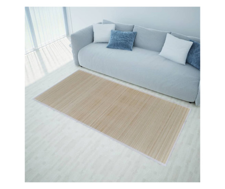 Covoare de bambus natural, 4 buc., 120x180 cm, dreptunghiulare