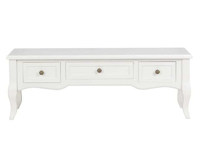280048 TV Cabinet White 100x35x35 cm Wood