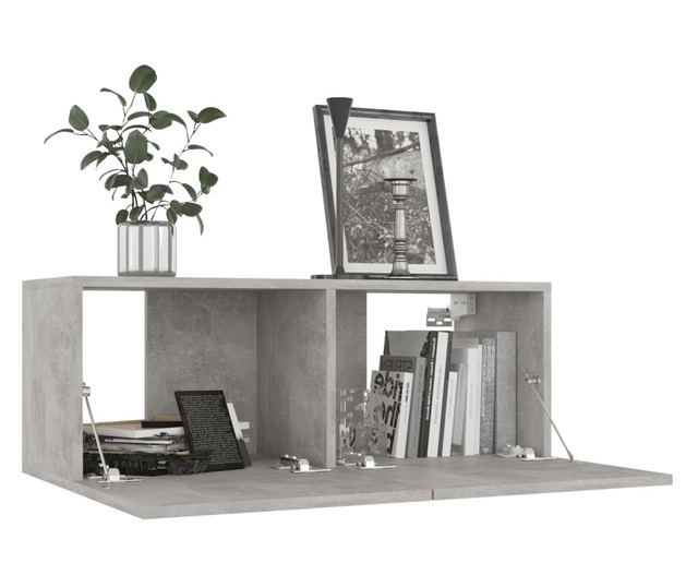 Set TV komoda, 5 kom., siva beton, PAL