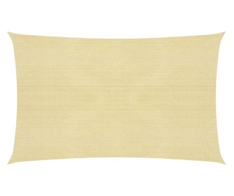 Pânză parasolar, bej, 2x4,5 m, HDPE, 160 g/m²