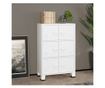 Industrijski sanduk za pohranu bijeli 75 x 40 x 115 cm metalni