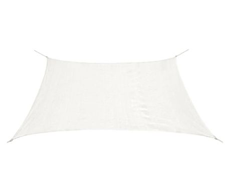 Ορθογώνιο αντηλιακό πανί HDPE, 4 x 6 μ., Λευκό