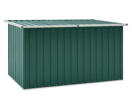 Ladă de depozitare pentru grădină, verde, 171 x 99 x 93 cm
