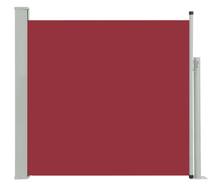piros kihúzható oldalsó teraszi napellenző 170 x 300 cm