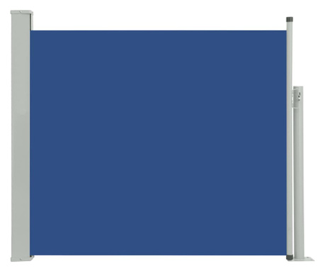 Copertină laterală retractabilă terasă, albastru, 100x300 cm