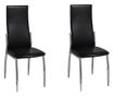 Kuhinjske stolice, 2 kom., crna, umjetna koža