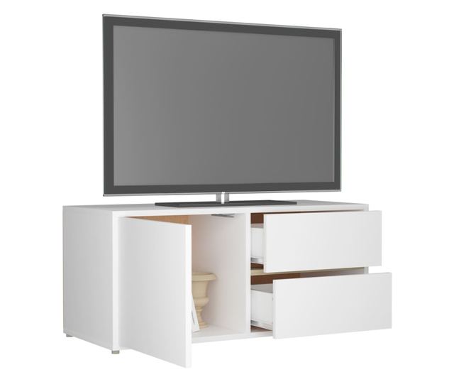 TV ormarić bijeli 80 x 34 x 36 cm od iverice