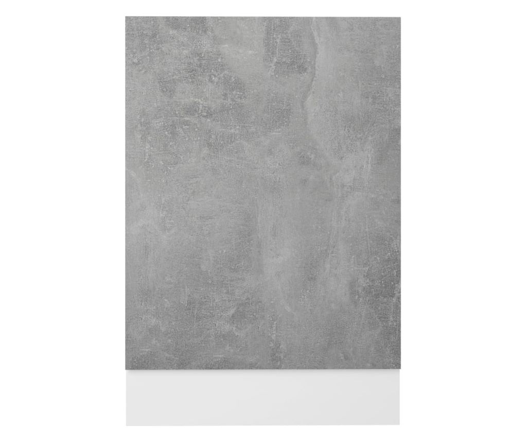Лице за съдомиялна машина, бетоново сив, 45x3x67 см, ПДЧ - 4