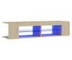TV ormarić s LED svjetlima boja hrasta sonome 135 x 39 x 30 cm