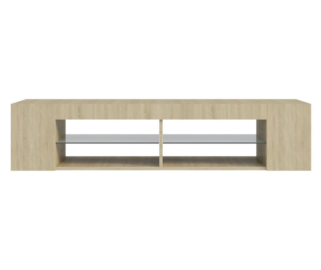 TV ormarić s LED svjetlima boja hrasta sonome 135 x 39 x 30 cm - 18