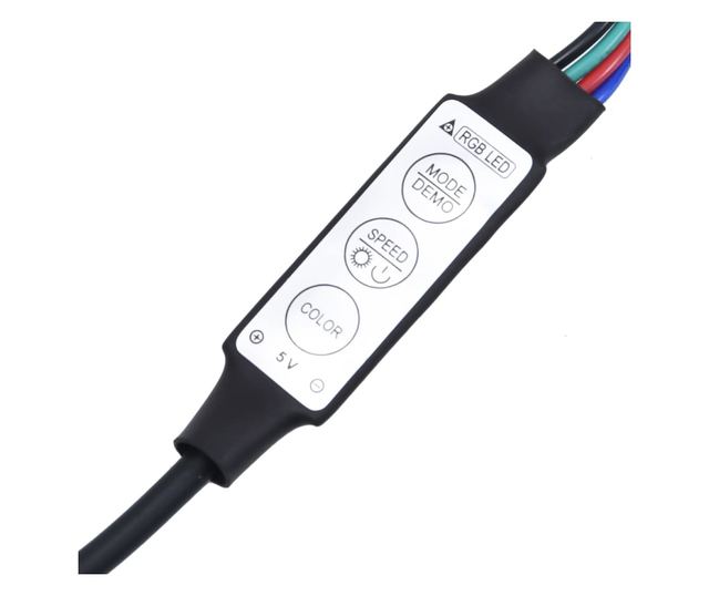 Табла с гардероб и LED, дъб сонома, 100x16.5x103.5 см