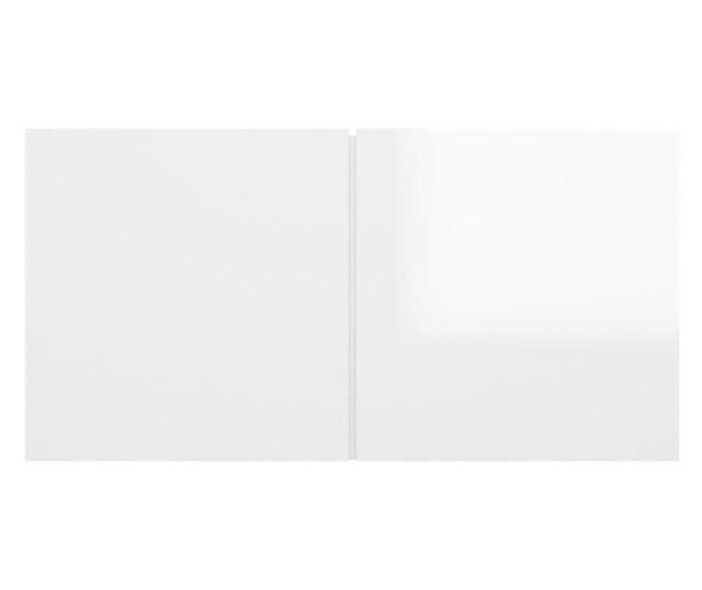 Set TV ormari, 10 komada, bijela ekstra sjajna, PAL