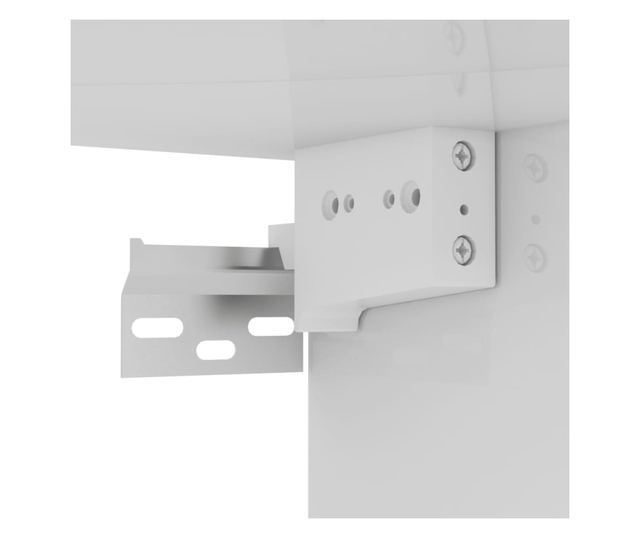 Set TV ormari, 10 komada, bijela ekstra sjajna, PAL