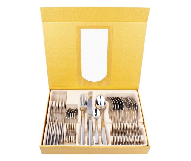 Set tacamuri Bohmann BH BP 24, Otel inoxidabil, 24 buc., Otel inoxidabil