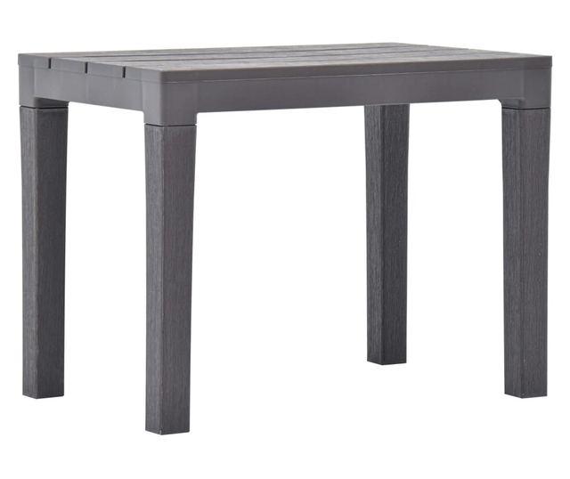 Vrtne klupe, 2 kom., smeđa, plastika