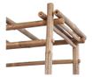 Vrtna klupa s pergolom, 130 cm, bambus thumbnail 4
