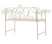 Vrtna klupa, vintage bijela, 132 cm, metal thumbnail 4