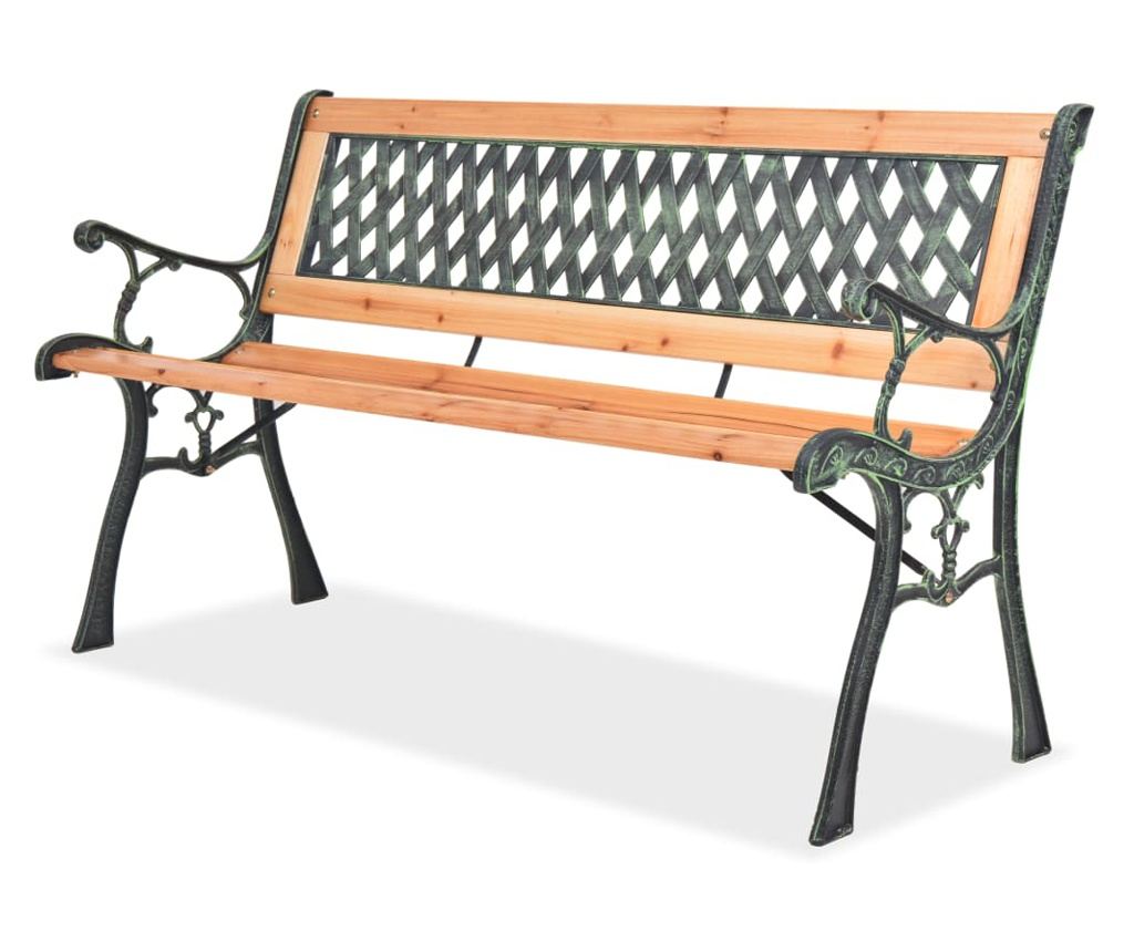 Vrtna klupa 122 cm drvena - 2