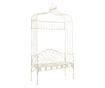 Vrtna klupa, starinsko bijela, 122 cm, željezo thumbnail 1