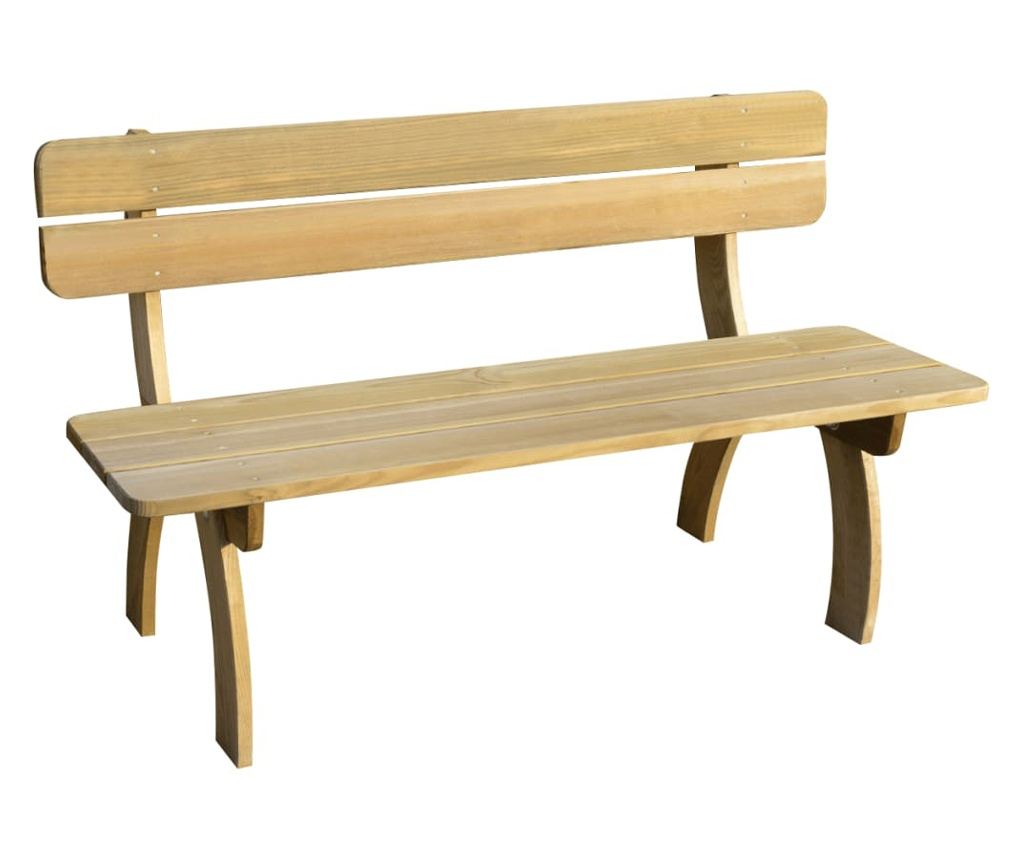 Vrtna klupa 150 cm od impregnirane borovine - 2