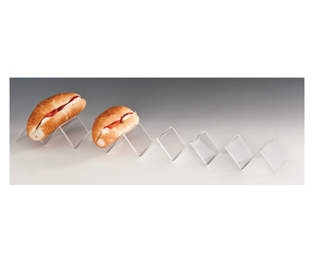 RAKI Suport prezentare sandwich, 58x8,5cm, acrilic