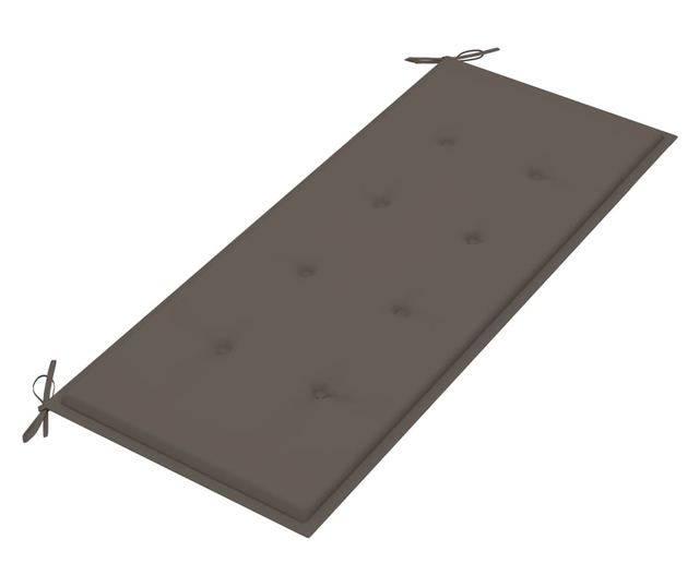 Градинска пейка с възглавница, 120 см, масивна акациева дървесина