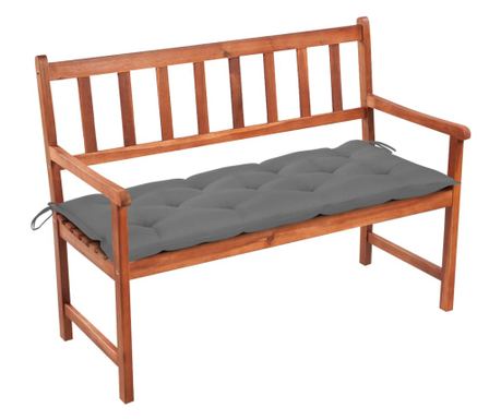 Vrtna klop z blazino, 120 cm, masiven akacijev les
