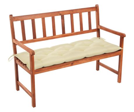 Vrtna klop s blazino, 120 cm, masivno akacijevo leso