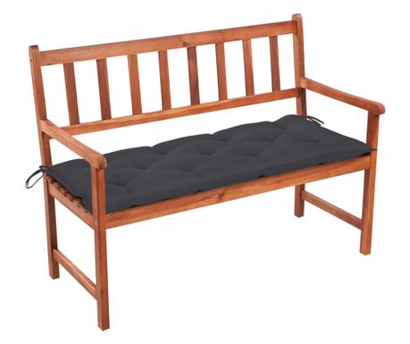 Vrtna klop s blazino, 120 cm, masivno akacijevo leso