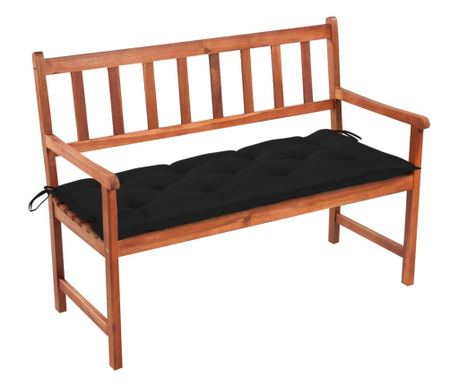 Vrtna klop s blazino, 120 cm, masivno akacijevo leso