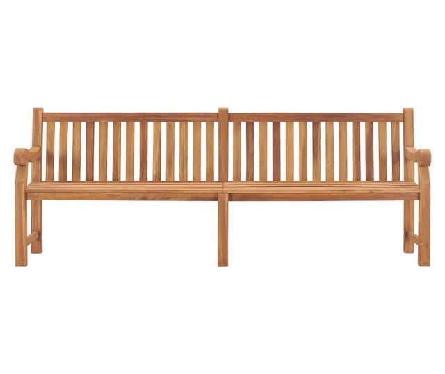 Vrtna klupa 228 cm od masivne tikovine