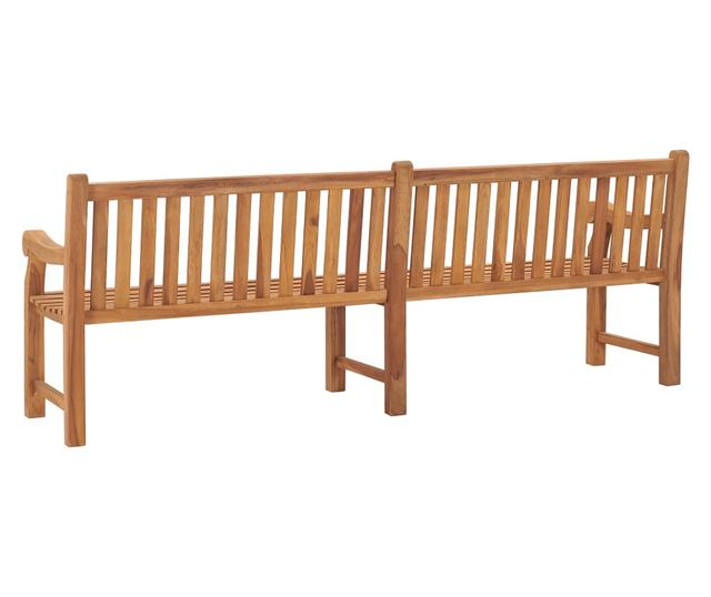 Vrtna klupa 228 cm od masivne tikovine