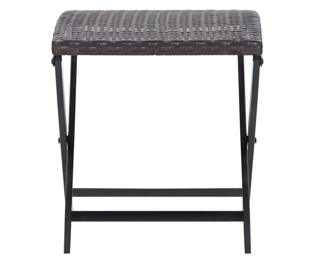 Sklopivi tabure, smeđi, poliratan - 2