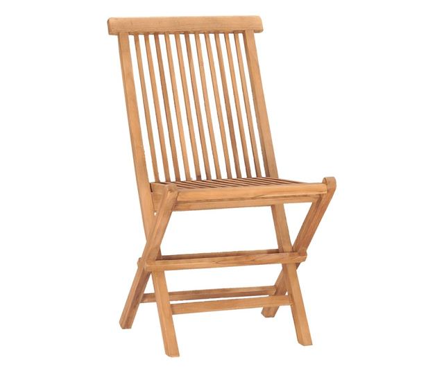 Sklopivi vanjski namještaj, 7 dijelova, masivno tikovo drvo