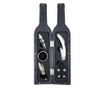 Set accesorii pentru vin WineToolsBottle, 5 accesorii incluse,in forma sticla de vin,material fin, placut la atingere,prindere c thumbnail 1