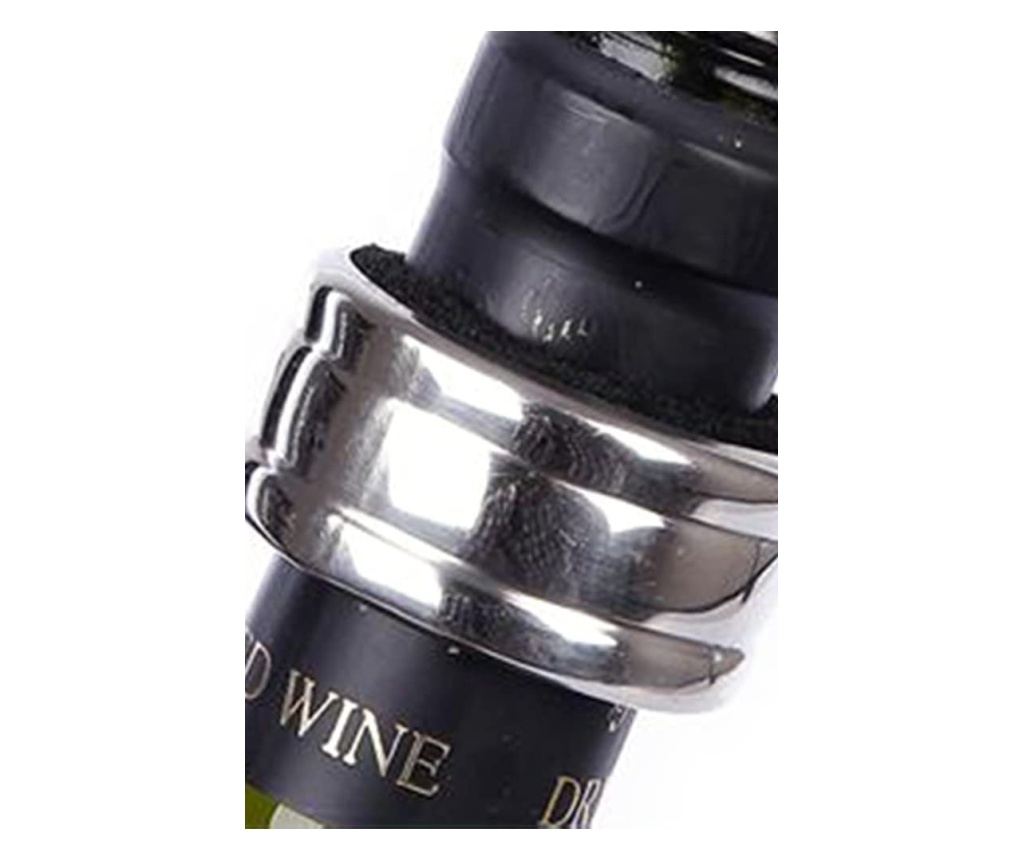 Set accesorii pentru vin Mini WineToolsBottle, 3 accesorii incluse,in forma sticla de vin,material fin, placut la atingere,prind - 3