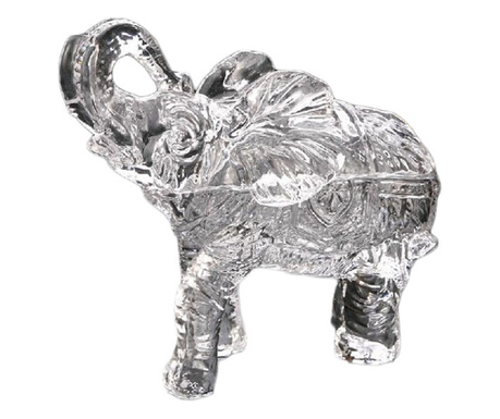 Bomboniera Elephant, din sticla, cu capac, design elegant, 26x22x12 cm, transparent, Doty