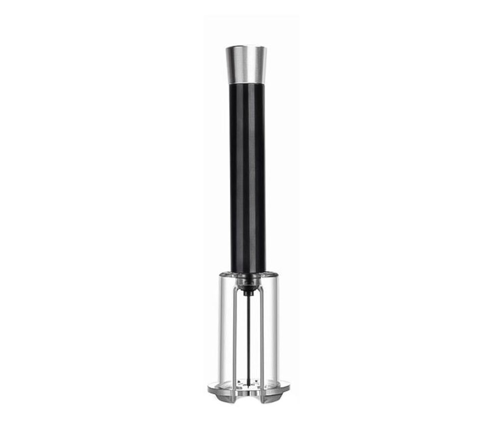 Desfacator de vin cu presiune de aer AirWineOpener, usor de utilizat, eficient, 20 cm, negru, Doty