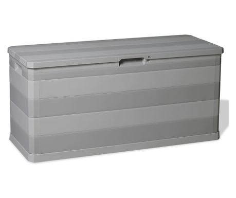 Vrtna kutija za pohranu siva 117 x 45 x 56 cm 