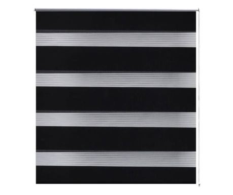 Rolo crne zavjese sa zebrastim linijama 140 x 175 cm 