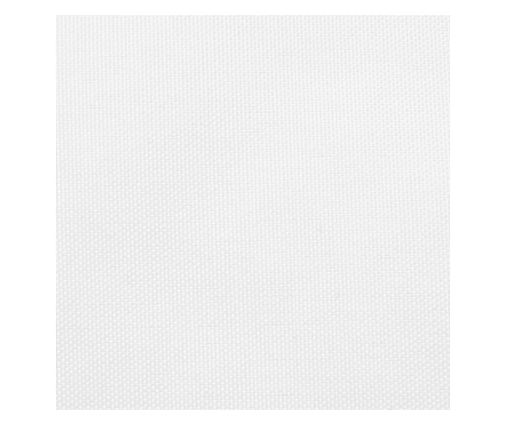 Plachta na stínění, bílá, 3x4 m, Oxford látka, obdélníková - 3