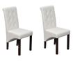 Kuhinjske stolice, 2 kom., bijele, umjetna koža