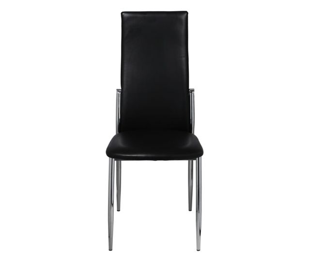 Kuhinjske stolice, 2 kom., crna, umjetna koža