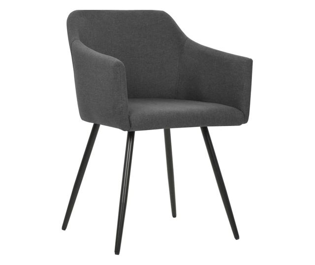 Kuhinjske stolice, 2 kom., tamno siva, tekstil