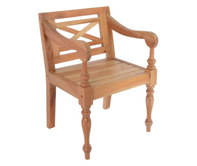 Stolice Batavia, 2 kom., svijetlosmeđe, masivno drvo mahagonija