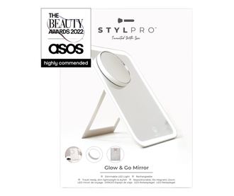Oglinda portabila cu LED si efect de marire, Glow and Go, Stylpro