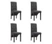 Stolice za blagovaonicu, 4 kom., tamno siva, tekstilni materijal