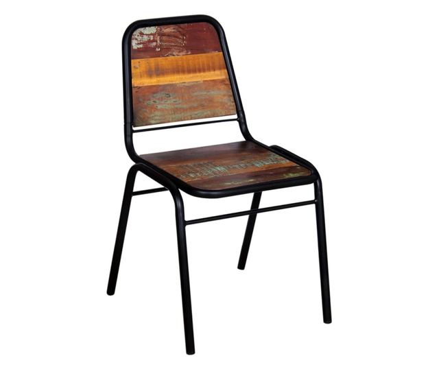 Jedilni stoli, komplet 4, recikliran masivni les