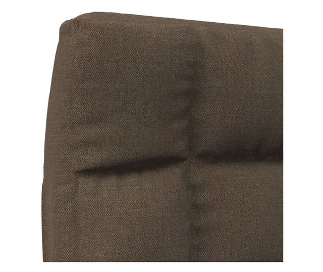 Sklopiva podna stolica, smeđa, tekstilni materijal